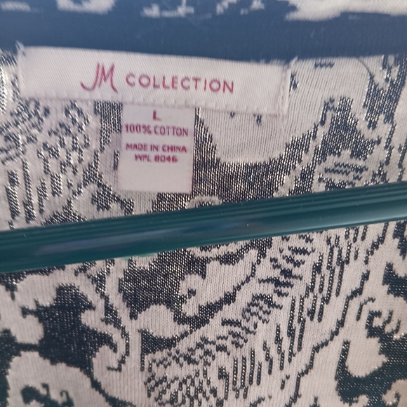 PAISLEY PATTERNED 2 BUTTON CARDIGAN  LARGE - Picture 6 of 6